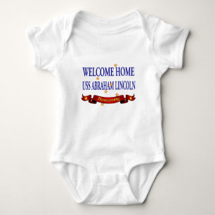 Welcome Home USS Abraham Lincoln Baby Bodysuit