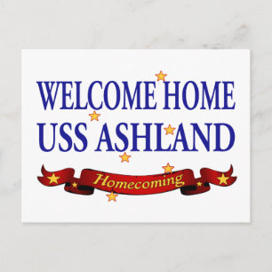 Welcome Home USS Ashland Postcard