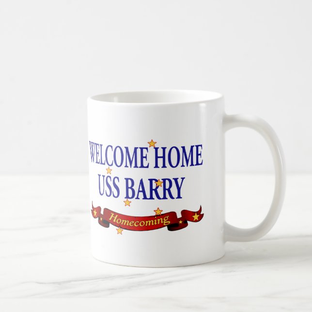 Welcome Home USS Barry Coffee Mug (Right)