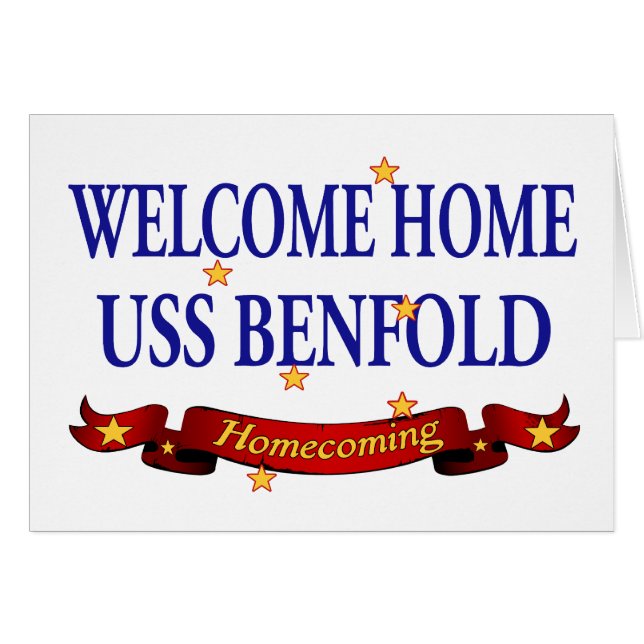 Welcome Home USS Benfold (Front Horizontal)