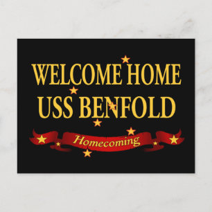 Welcome Home USS Benfold Postcard