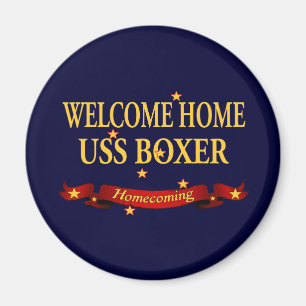 Welcome Home USS Boxer Magnet