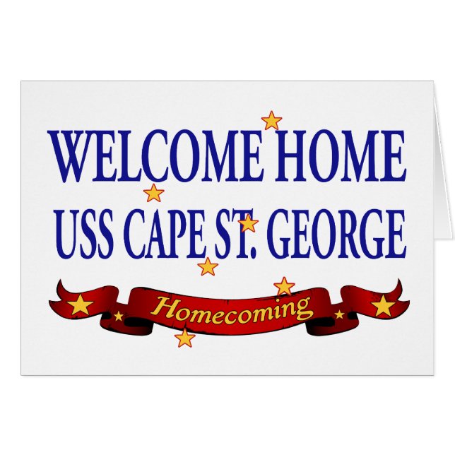 Welcome Home USS Cape St. George (Front Horizontal)