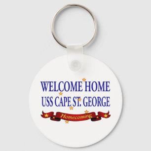 Welcome Home USS Cape St. George Key Ring