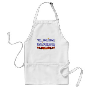 Welcome Home USS Chancellorsville Standard Apron
