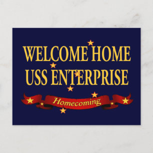 Welcome Home USS Enterprise Postcard