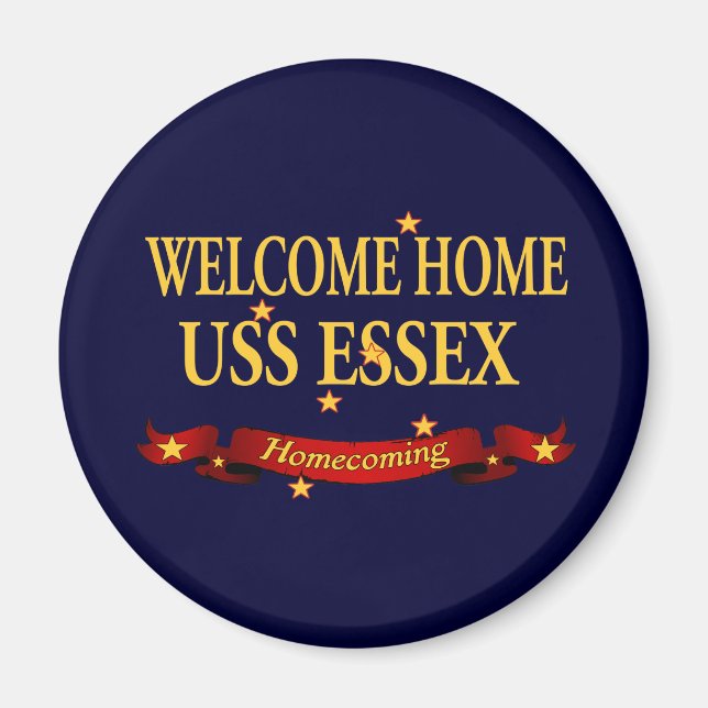 Welcome Home USS Essex Magnet (Front)
