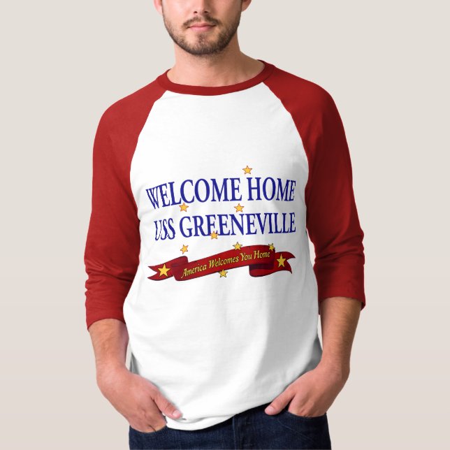 Welcome Home USS Greeneville T-Shirt (Front)