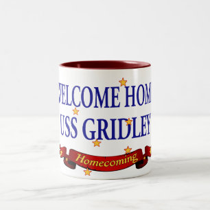Welcome Home USS Gridely Two-Tone Coffee Mug