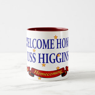 Welcome Home USS Higgins Two-Tone Coffee Mug