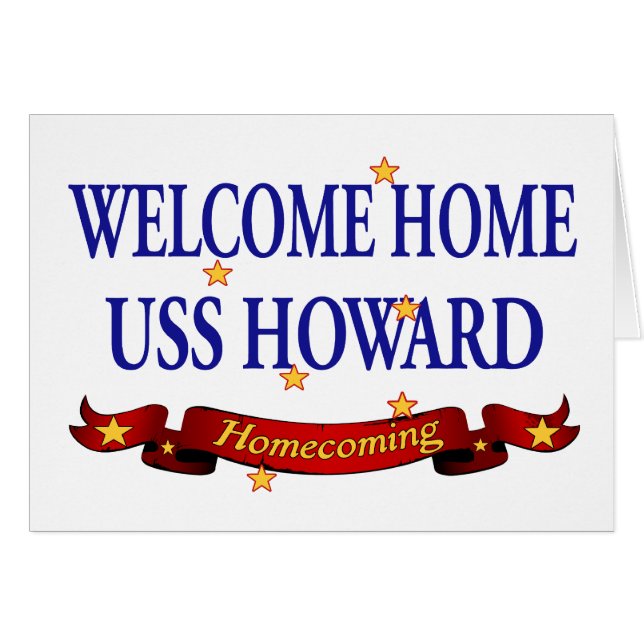 Welcome Home USS Howard (Front Horizontal)