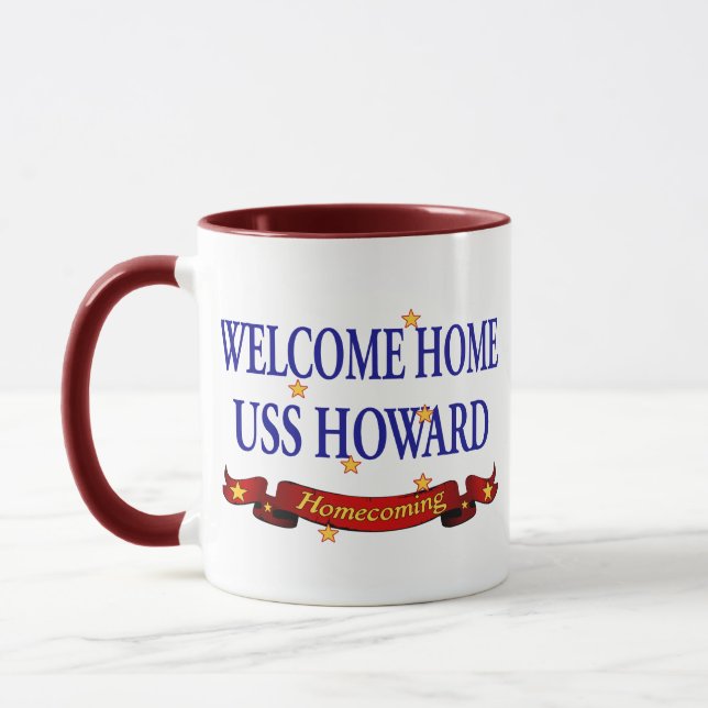 Welcome Home USS Howard Mug (Left)