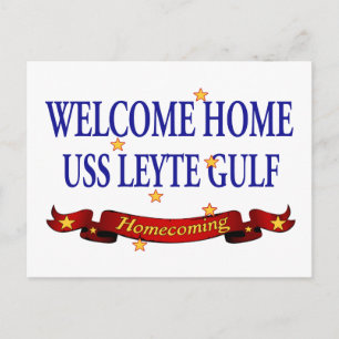 Welcome Home USS Leyte Gulf Postcard