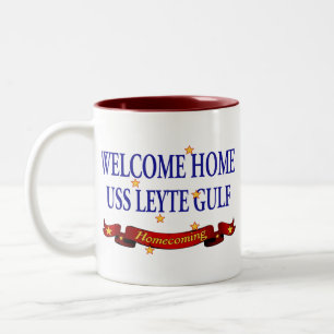 Welcome Home USS Leyte Gulf Two-Tone Coffee Mug