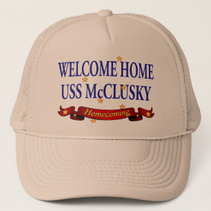 Welcome Home USS McClusky Trucker Hat
