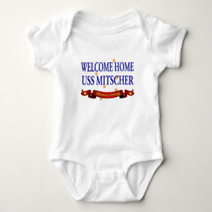 Welcome Home USS Mitscher Baby Bodysuit