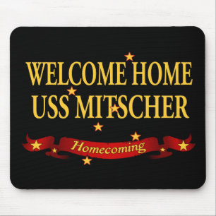 Welcome Home USS Mitscher Mouse Mat