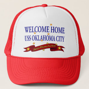 Welcome Home USS Oklahoma City Trucker Hat