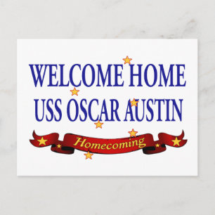 Welcome Home USS Oscar Martin Postcard