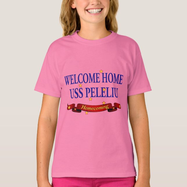 Welcome Home USS Peleliu T-Shirt (Front)