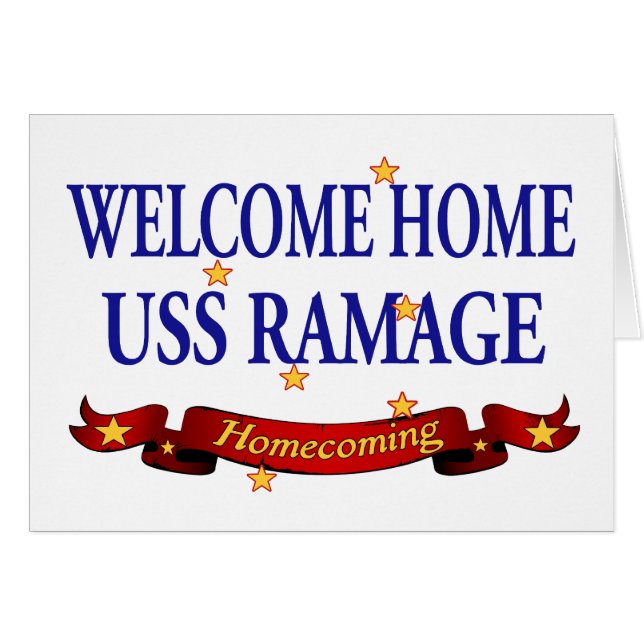Welcome Home USS Ramage (Front Horizontal)