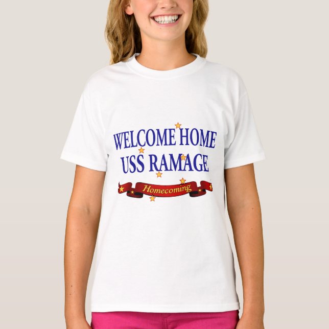 Welcome Home USS Ramage T-Shirt (Front)