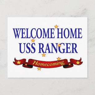 Welcome Home USS Ranger Postcard