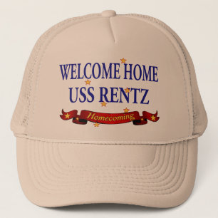 Welcome Home USS Rentz Trucker Hat