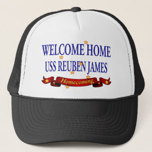 Welcome Home USS Reuben James Trucker Hat
