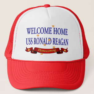 Welcome Home USS Ronald Reagan Trucker Hat