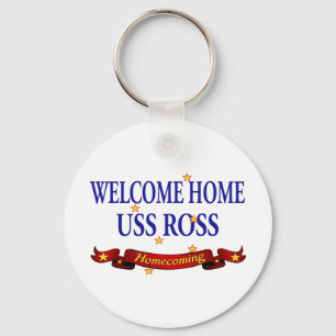 Welcome Home USS Ross Key Ring