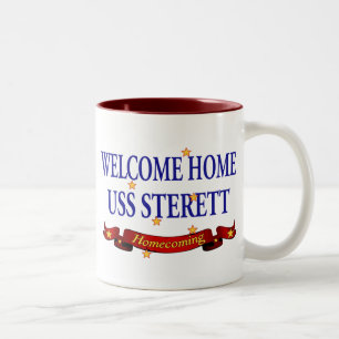 Welcome Home USS Sterett Two-Tone Coffee Mug