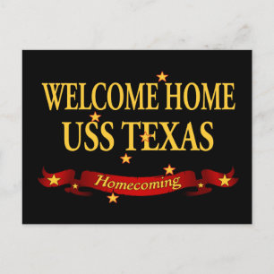 Welcome Home USS Texas Postcard