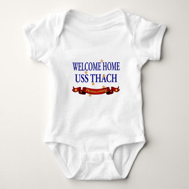 Welcome Home USS Thach Baby Bodysuit (Front)