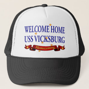 Welcome Home USS Vicksburg Trucker Hat