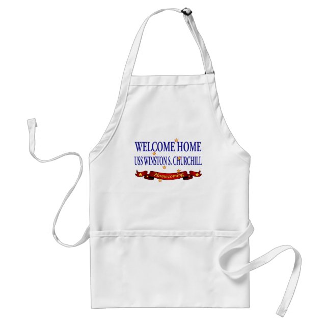 Welcome Home USS Winston S. Churchill Standard Apron (Front)