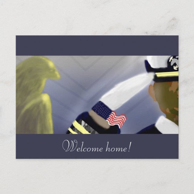 Welcome Home Veteran Postcard (Front)