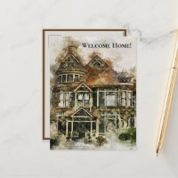 Welcome Home Victorian House in Shades of Brown