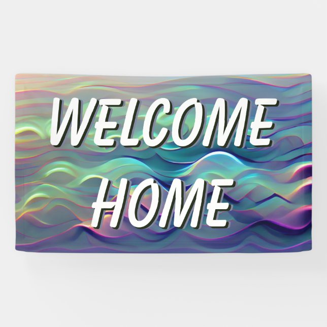 Welcome Home Waves Gradient Banner (Horizontal)