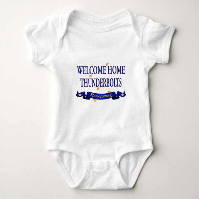 Welcome HomeThunderbolts Baby Bodysuit (Front)