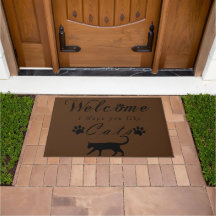 Welcome I Hope You Like Cats doormat.