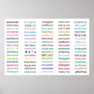 Welcome in 80 languages Poster