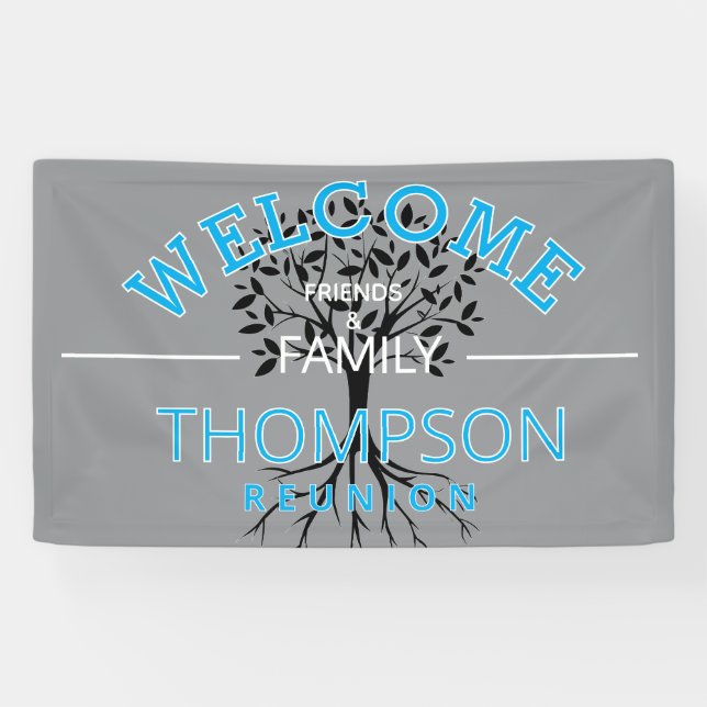 Welcome! Inviting Family reunion banner (Horizontal)