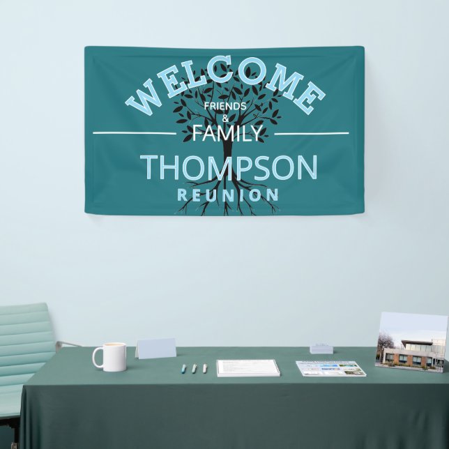 Welcome! Inviting Family reunion banner (Tradeshow)
