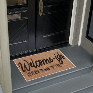 Welcome Ish Housewarming Gift Welcome Wedding Gift Doormat