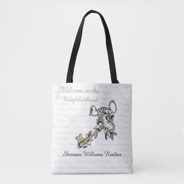 Welcome Key Tote Bag (Front)
