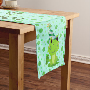 Welcome Kids Birthday Party   Frog Short Table Runner