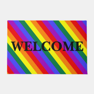 Welcome LGBT Colours Doormat