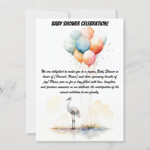 Welcome, Little Miracle! - Baby Shower Party Invit Invitation