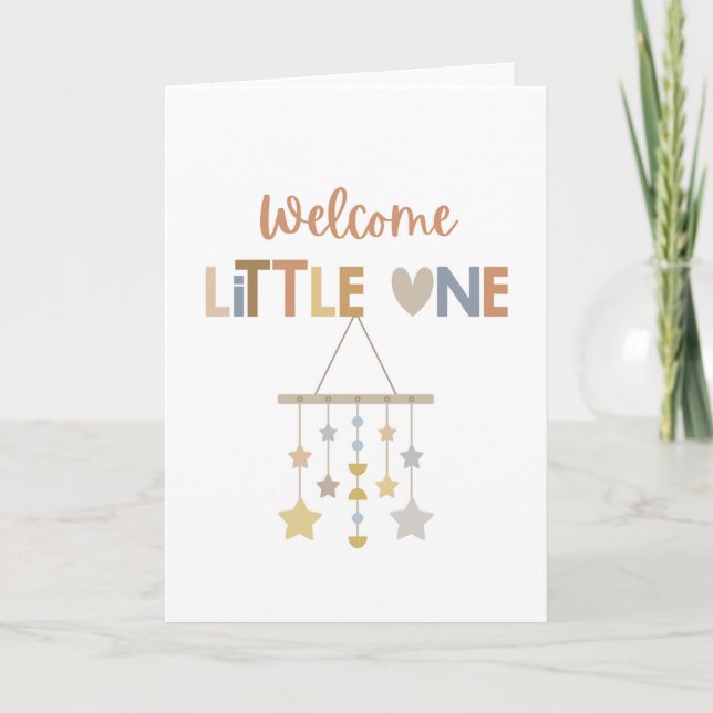 Welcome Little One | Baby Card (Front)